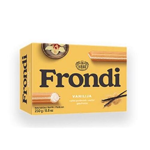 Kras Frondi Wafer Sticks Vanilla Cream 250g