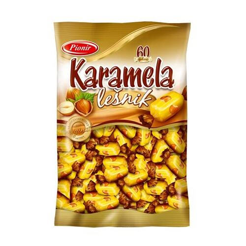 Pionir Candy Toffee with Hazelnut Bag 800g / Karamela Lesnik