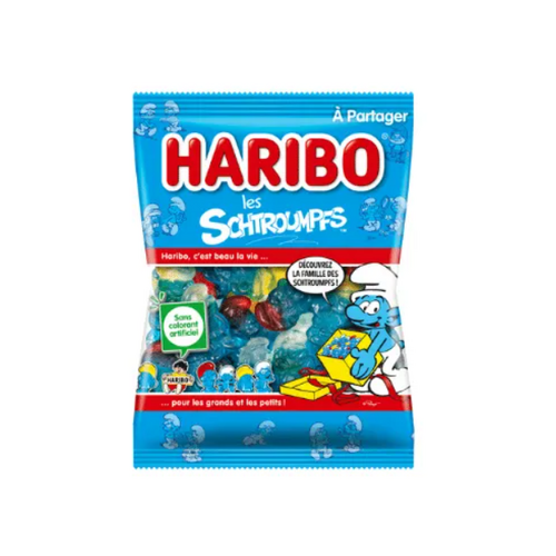 Haribo Gummies Smurfs Bag 300g / les Schtroumpfs