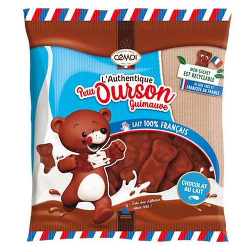 Cemoi Marshmallow Chocolate Bears Bag 170g / L'Authentique Petit Ourson