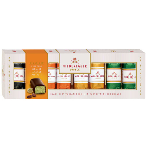 Niederegger Marzipan Portions in Dark Chocolate Assorted 100g