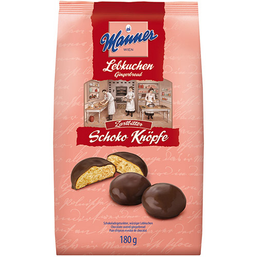 Manner Chocolate Coated Gingerbreads 180g