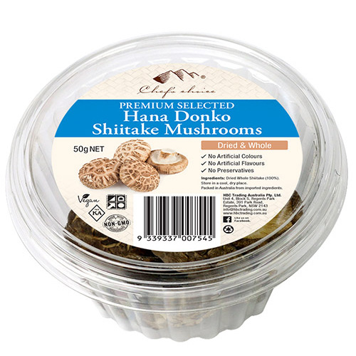 Chef’s Choice Hana Donko Shiitake Mushrooms 50g