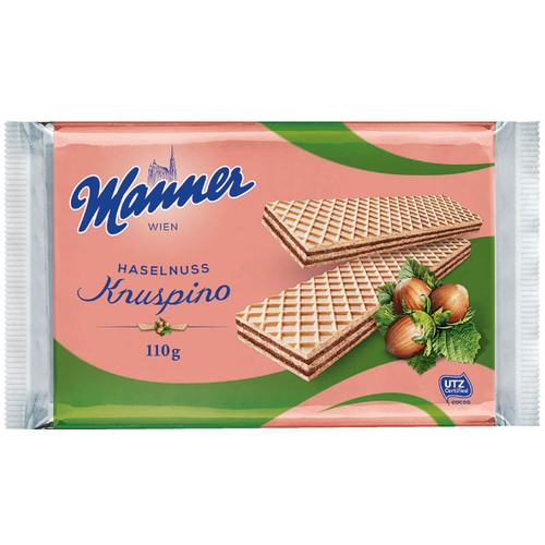 Manner Crispy Wafers with Hazelnut Cream 110g