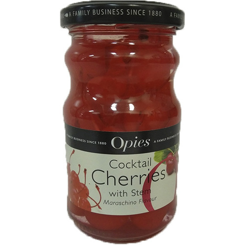 Opies Cocktail Maraschino Cherries with Stem 225g
