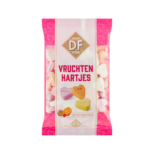 DF Fortuin Fruit Hearts 200g / Vruchtenhartjes 